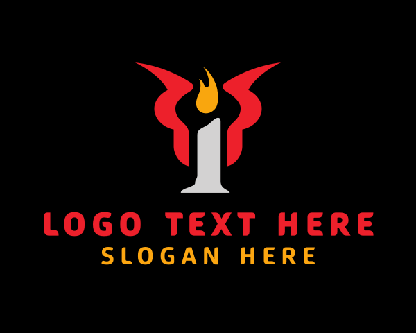 Burning logo example 3