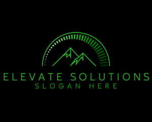 Green Mountain Peak logo design