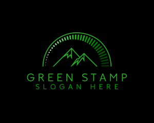 Green Mountain Peak logo design