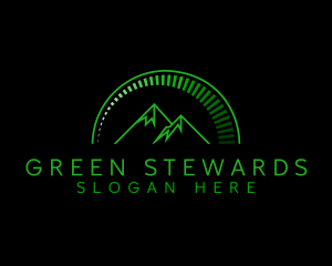 Green Mountain Peak logo design