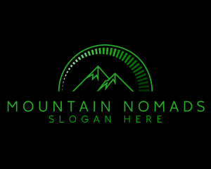 Green Mountain Peak logo design