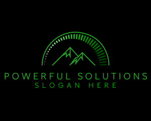 Green Mountain Peak logo design