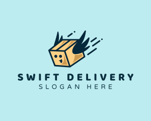 Flying Box Delivery logo design