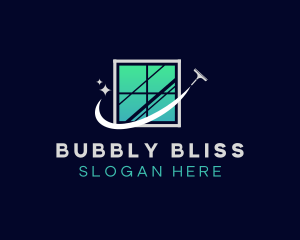 Window Cleaning Wiper logo design