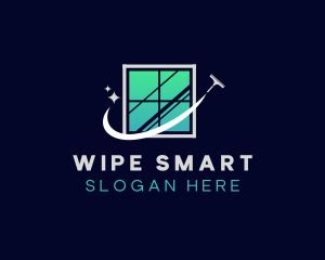 Window Cleaning Wiper logo design