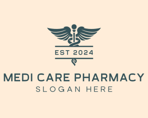 Healthcare Wellness Pharmacy logo design