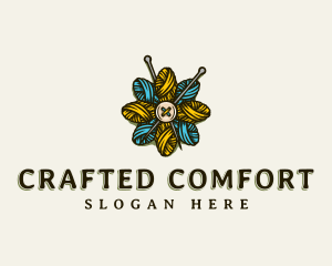 Flower Weave Yarn logo design