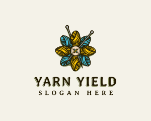 Flower Weave Yarn logo design