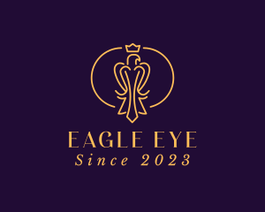 Regal Eagle Bird Crest logo