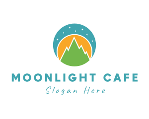 Night Mountain Landscape logo