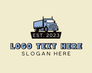 Trailer Truck Delivery logo