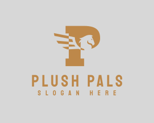 Stallion Pegasus Letter logo design