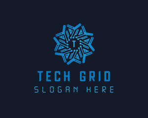 Circuit Tech Developer logo design