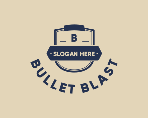 Banner Shield Hipster logo design