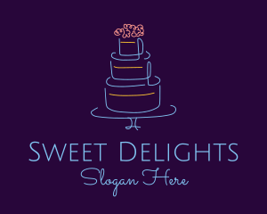 Wedding Cake Minimalist logo