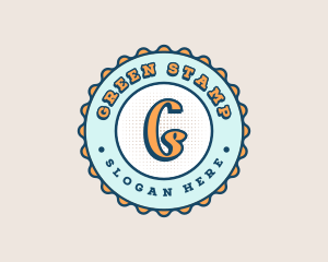 Cute Funky Bottlecap Logo