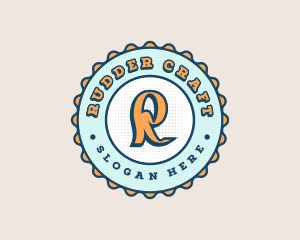 Cute Funky Bottlecap logo design