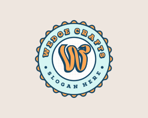 Cute Funky Bottlecap logo design