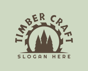 Lumber Mill Tree Carpenter logo design