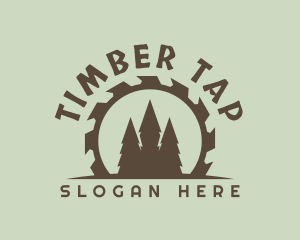 Lumber Mill Tree Carpenter logo design