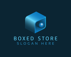 3D Box Sphere logo design