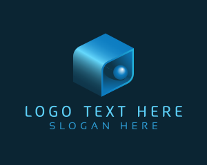 Platform - 3D Box Sphere logo design