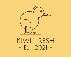 Cute Kiwi Bird  logo