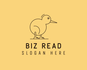 Cute Kiwi Bird  logo design