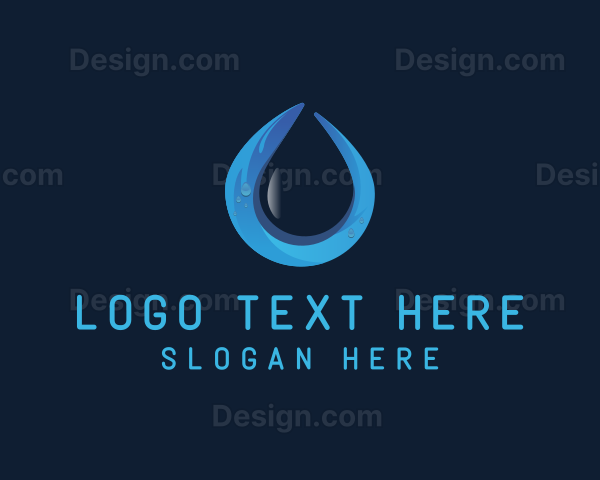 Purified Water Drop Logo