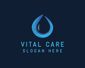 Purified Water Drop Logo