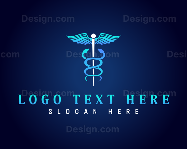 Medical Hospital Caduceus Logo