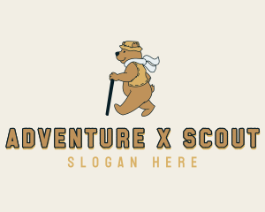 Bear Adventure Camp logo design