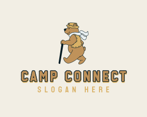 Bear Adventure Camp logo design