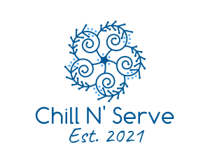 Frozen Ice Flower logo