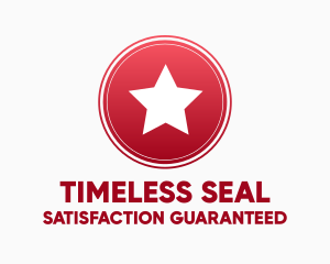 Round Star Seal logo design