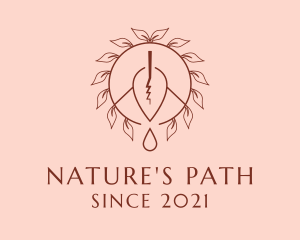 Natural Cinnamon Oil  logo design