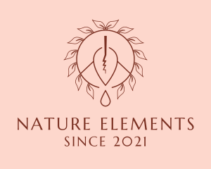 Natural Cinnamon Oil  logo design