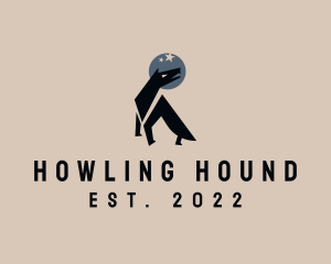 Wild Howling Wolf Moon logo