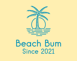 Blue Beach Resort  logo design