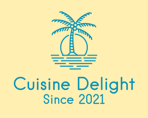 Blue Beach Resort  logo design