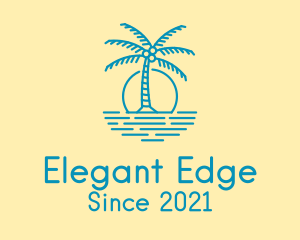 Blue Beach Resort  logo design