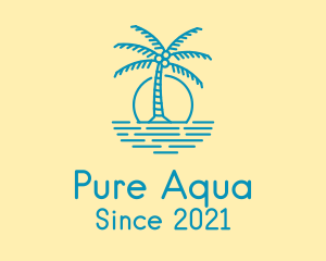 Blue Beach Resort  logo design