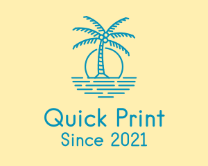 Blue Beach Resort  logo design