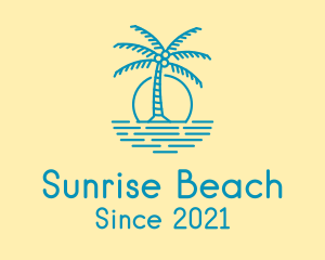 Blue Beach Resort  logo design