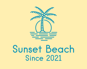 Blue Beach Resort  logo design