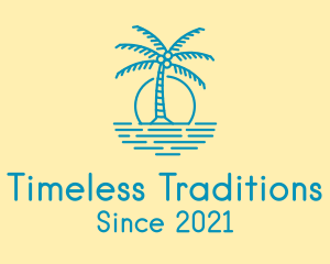 Blue Beach Resort  logo design