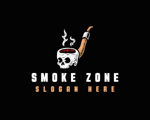 Skull Pipe Smoke logo