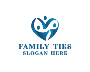 Family Support Heart logo design