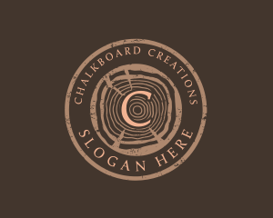 Wood Lumberjack Carpentry   logo design