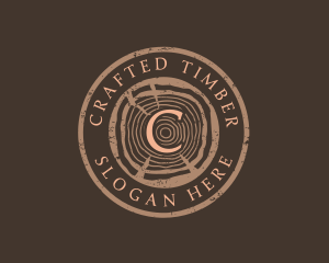 Wood Lumberjack Carpentry   logo design